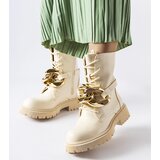 Gemre Beige boots with chain Galar Cene