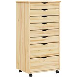  Pokretni ormar s ladicama MOSS Prozirni lak 53 x 39 x 103 cm | Eponuda.com