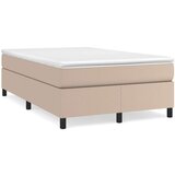  Box spring postelja z vzmetnico kapučino 120x200cm umetno usnje, (20725002) | Shoptok.si