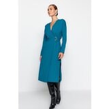 Trendyol Dress - Blue - Wrapover Cene