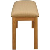  Klupa za blagovanje 95 x 32 x 45 cm Čvrsto Hrastovo Drvo Bež | shoptok.hr