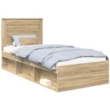  Krevetna konstrukcija s ladicama Sonoma hrast 75 x 190 cm | Shoptok.si