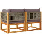  Vrtni dvosjed s jastucima od masivnog bagremovog drva | shoptok.hr