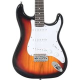 vidaXL Električna gitara za početnike s torbom smeđe-bijele 4/4 39 | shoptok.hr