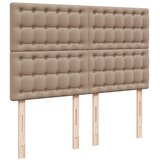  Ottoman krevet s madracem i LED diodama Cappuccino 140x190 cm umjetna koža | shoptok.hr