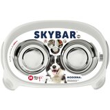 Moderna skybar 12" medium sto sa činijama za pse bela | ePonuda.com