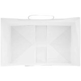  Papirnate vrećice 50 kom s ručkama bijele 26x17x25 cm | shoptok.hr