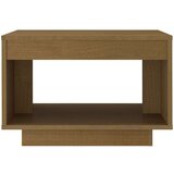 vidaXL Klubska mizica medeno rjava 50x50x33,5 cm trdna borovina | Shoptok.si