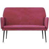  Klupa crvena boja vina 108 x 79 x 79 cm baršunasta | shoptok.hr