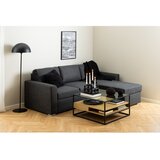 Actona Mizica s stekleno mizno ploščo v naravni barvi 80x80 cm Randolf – | Shoptok.si