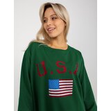 Vikki Sweatshirt-VI-BL-3192.23P-dark green | shoptok.hr