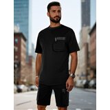 DStreet Komplet męski dresowy czarny | Shoptok.si