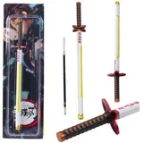 Sword Anime kemijska olovka s metalnom crnom tintom, zamjenjivim punjenjem, bijelo-žuta
