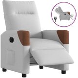 vidaXL Električni naslanjač sivo blago | Shoptok.si
