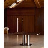Kave Home Jedilna miza v orehovem dekorju 150x150 cm Melvar – | Shoptok.si