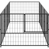  Kavez za pse crni 3 m² čelični | shoptok.hr