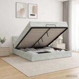  Krevet od pjene s madracem i LED-om Svjetlosiva 180 x 200 cm - Svjetlosiva 180 x 200 cm Dizajn s rombovima | shoptok.hr