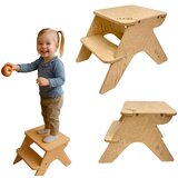 Monkey Gym Kuhinjski Pomočnik Moon Mali - Natur Wood, (5000081503) | Shoptok.si