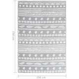Vanjski tepih ARAKIL sivi 190 x 290 cm PP | shoptok.hr