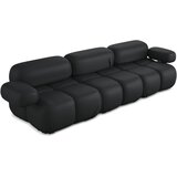 Makamii Crna sofa od imitacije kože 285 cm Lokua – | shoptok.hr