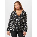 Dorothy Perkins Curve Bluza črna / bela | Shoptok.si