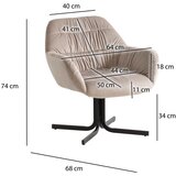 Livetastic FOTELJ, bež tekstil | Shoptok.si