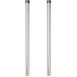  Stup za ogradu 2 pcs Srebrno 90 cm Čelik s praškastim premazom | shoptok.hr