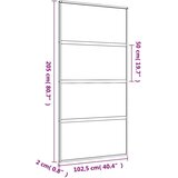  Drsna vrata zlata 102,5x205 cm mat ESG steklo in aluminij, (20983146) | Shoptok.si