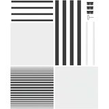 Staklena vrata Prugasti Crna 76 x 3,5 x 201,5 cm Aluminij | Eponuda.com