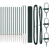 vidaXL Ograjni drogo set Set 2 Zelen Kovina 25 x 1 m Vzdržljiv, (22085194) | Shoptok.si