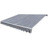  Sklopiva motorizirana tenda 400 cm plavo-bijela | shoptok.hr