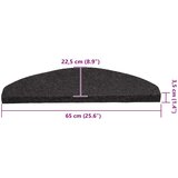 vidaXL Samoljepljivi otirači za stepenice 30 kom crni 65x22,5x3,5 cm | shoptok.hr
