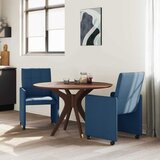  Blagovačke stolice s kotačima 2 pcs Plava 58 x 65 x 94 cm | shoptok.hr