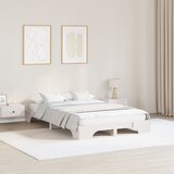 vidaXL Posteljni okvir bela trden borov les 135 x 190 cm Posteljni okvir Cene