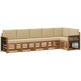 vidaXL Kotna sedežna garnitura z blazino 5 pcs Naravna, (5000283843) | Shoptok.si