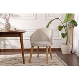 Hanah home stolica bentley - white, light oak whitelight oak chair set (2 pieces) Cene