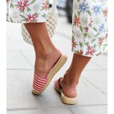 Gemre Pink woven Capovalle slides | shoptok.hr