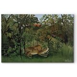  Slika - Henri Rousseau – Le Lion ayant faim se jette sur l\'Antilope 90x60 Standard | shoptok.hr