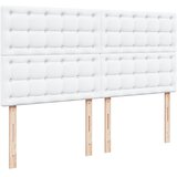  s oprugama i madracem bijeli 200x200 cm umjetna koža | shoptok.hr