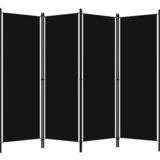 Maison Chic Paravan - Sobne pregrade 4-delni črn 200x180 cm, (22111470) | Shoptok.si