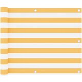 Balkonski zastor bijelo-žuti 75 x 600 cm od tkanine Oxford | shoptok.hr