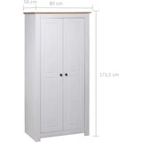  Ormar bijeli 80x50x171,5 cm masivna borovina asortiman Panama | shoptok.hr