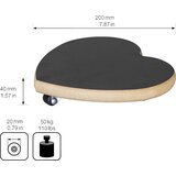 Wagner pomični podstavek za lončnice mdf, nosilnost 100 kg, dxš 200 x 200 mm, črne barve, de 2 kosa | Shoptok.si
