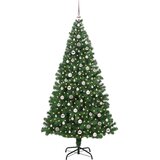 vidaXL Umjetno božićno drvce Zelena 240 cm PVC i Čelik i Plastika | shoptok.hr