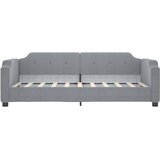  Dnevni krevet na razvlačenje svjetlosivi 90 x 190 cm od tkanine | shoptok.hr