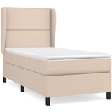 vidaXL Krevet s oprugama i madrac cappuccino 90x200 cm od umjetne kože Cijene