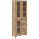  Highboard Umjetnički hrast 69,5 x 34 x 180 cm Konstruirano drvo | shoptok.hr