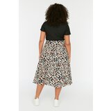 Trendyol Curve Beige Slit Knitted Skirt | ePonuda.com