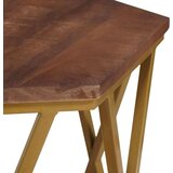  Klubske mizice Rjava 55 x 55 x 50 cm Masiven les manga, (5000107346) | Shoptok.si