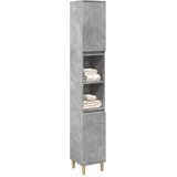 Maison Chic Kopalniška omarica - Kopalniški kabinet betonsko siva 30x30x190 cm inženirski les, (21794406) | Shoptok.si